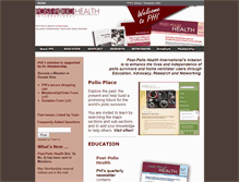 Tablet Screenshot of post-polio.org