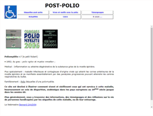 Tablet Screenshot of post-polio.fr